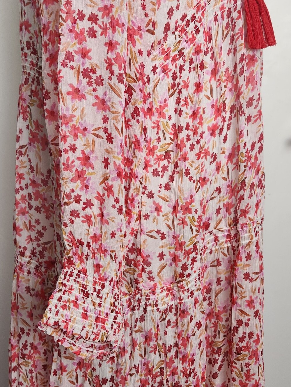 Anthropologie Floral Chiffon Maxi Dress - Picture 9 of 12